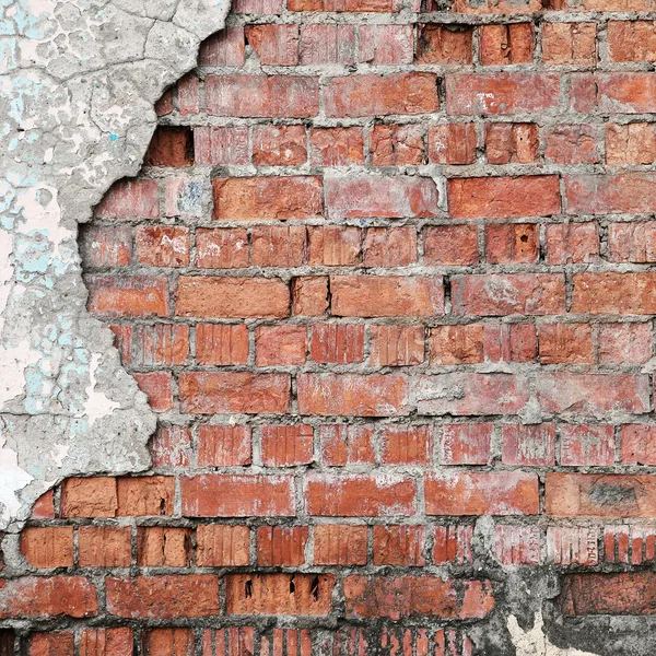 Cracked concrete brick wall background. Royalty Free Stock Images