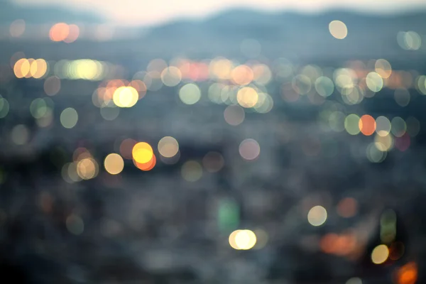 gece, bokeh arka plan şehir.