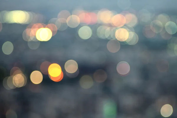 Stadt bei Nacht, Bokeh Hintergrund. — Stockfoto