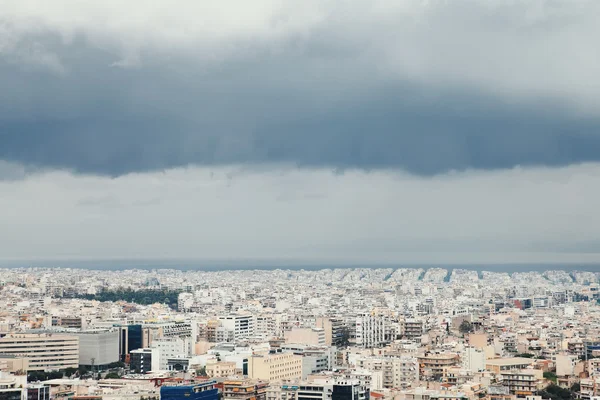 Stürmischer Himmel über Athen — Stockfoto