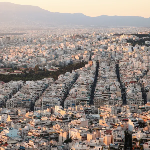 Закат в Афинах . — стоковое фото