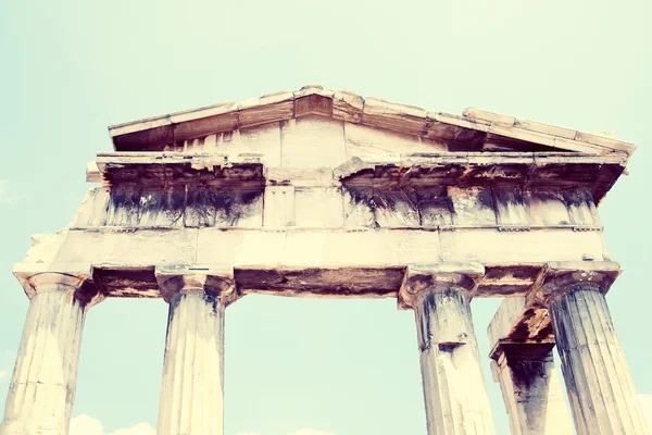 Ruiner i Athen – stockfoto
