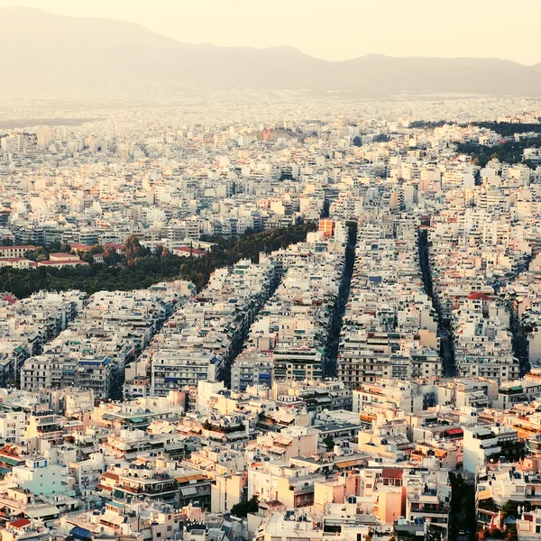 Puesta de sol en Atenas . — Foto de Stock