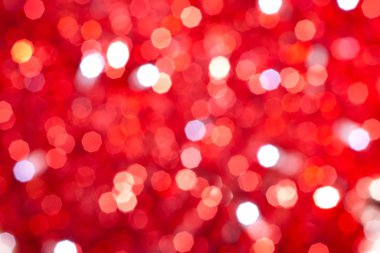 Kırmızı bokeh ışıklar arka plan