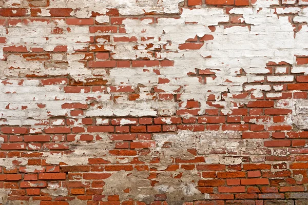 Red brick with plaster background texture — Stock Photo, Image