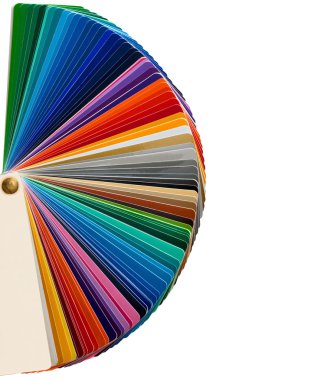 pantone renk örnekleri izole