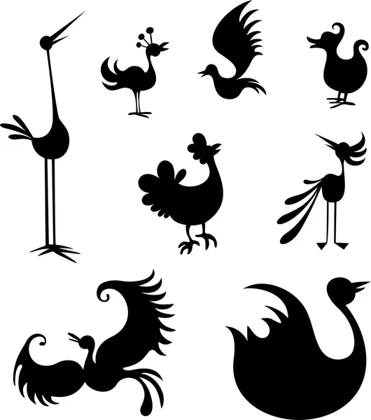 Conjunto de aves — Vector de stock