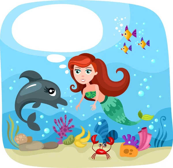 Mermaid — Stock Vector