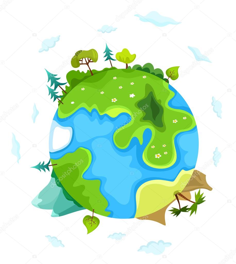 Vector earth illustration