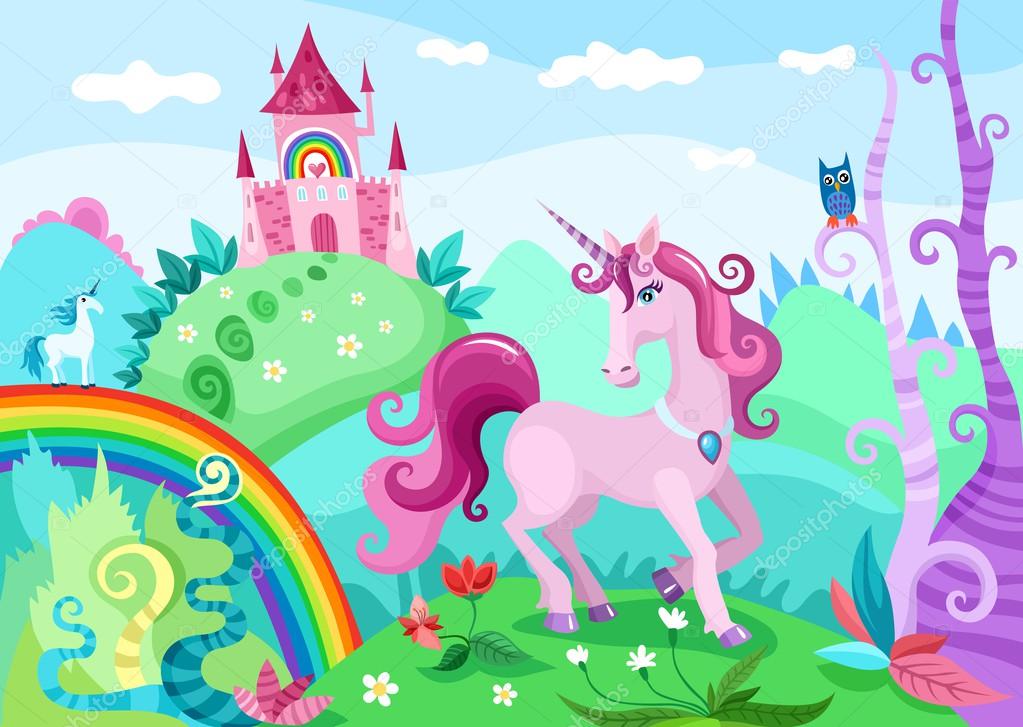 ᐈ Cute Rainbow Wallpaper Stock Pictures Royalty Free Unicorns And Rainbows Pics Download On Depositphotos