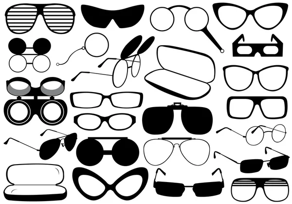 Gafas graduadas diferentes — Vector de stock