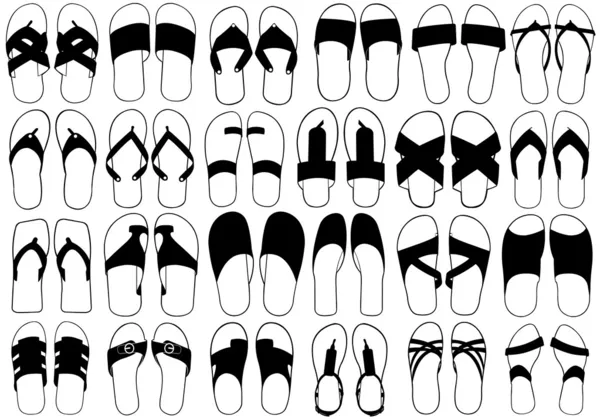 Flip-Flop-Set — Stockvektor