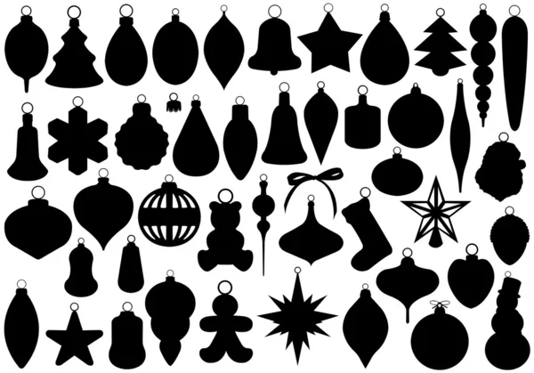 Kerstballen set — Stockvector