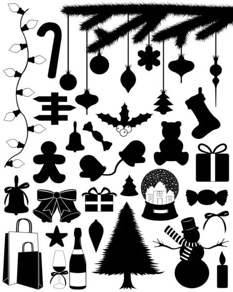 Ensemble de Noël — Image vectorielle