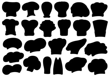 farklı chef şapka takım