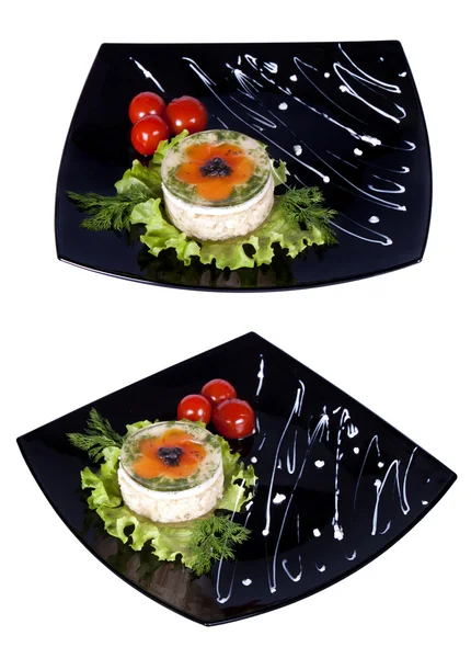 Aspic from chicken meat — Stock Photo, Image
