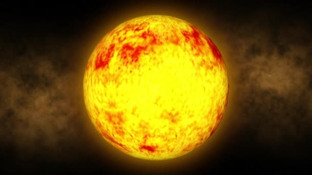 Soleil lune espace, étoiles — Video