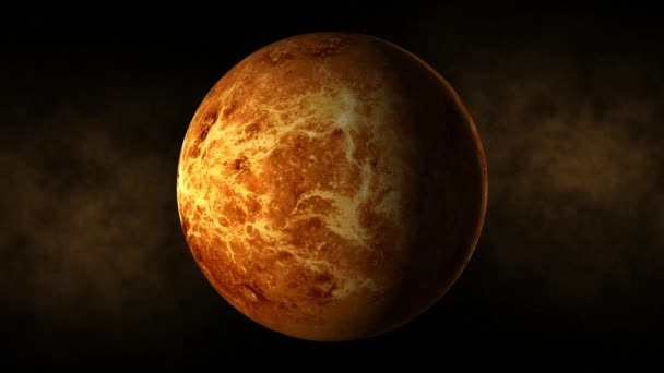 Planeta Venus espacio, estrellas — Vídeo de stock