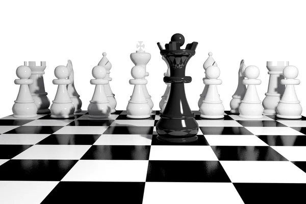 Tabuleiro de jogo de xadrez — Fotografia de Stock