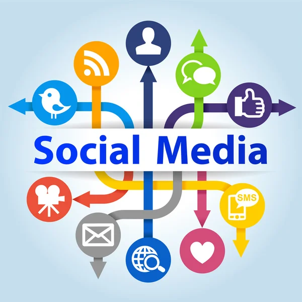 Concept van sociale media — Stockfoto