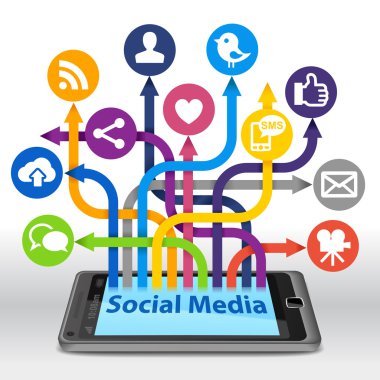 sosyal medya bağlantı Smartphone