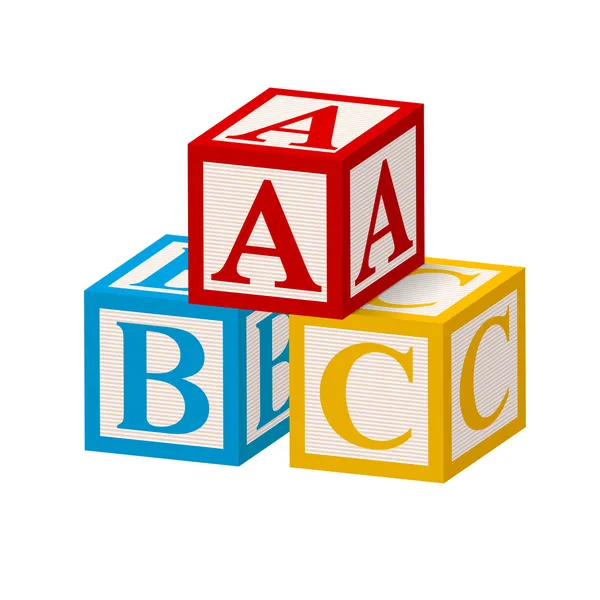 アルファベット ブロック abc — ストック写真