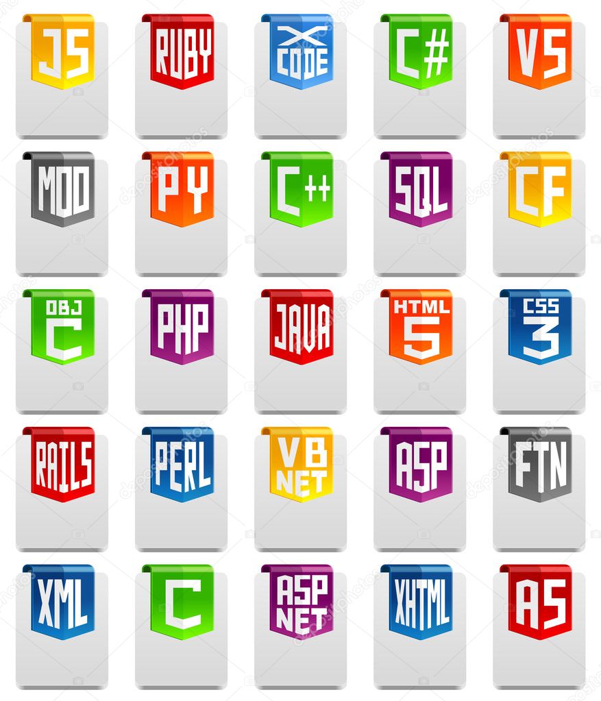 Programming language icons