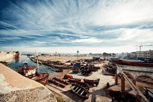 Imagem de um barco de pesca em Marrocos — Fotografia de Stock