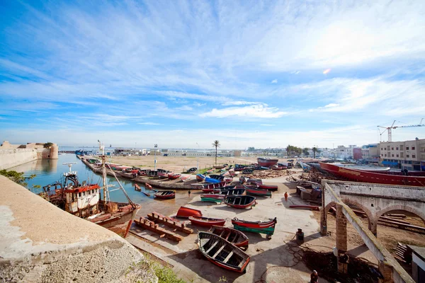 Imagem de um barco de pesca em Marrocos — Fotografia de Stock