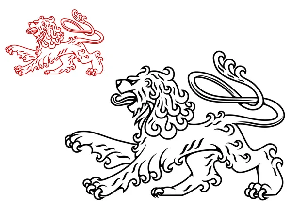 Марочні Лев силует — стоковий вектор