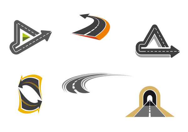 Road and highway symbols