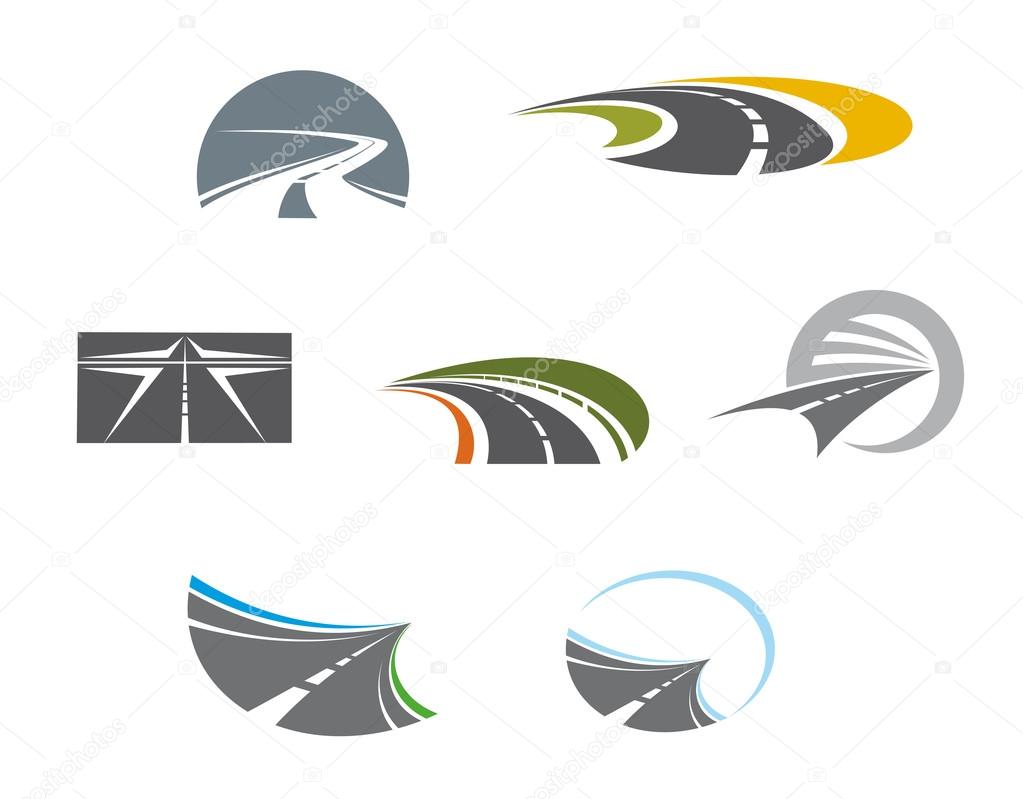 Road symbols and pictograms for transportation design