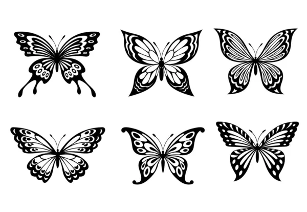 Vackra fjärilar — Stock vektor