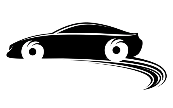 Coche en movimiento rápido — Vector de stock