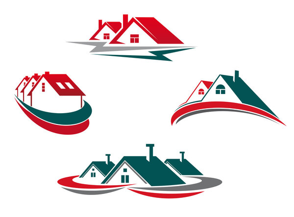 Casas y hogares — Vector de stock