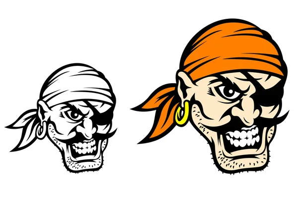 Pirata del Caribe peligro — Vector de stock