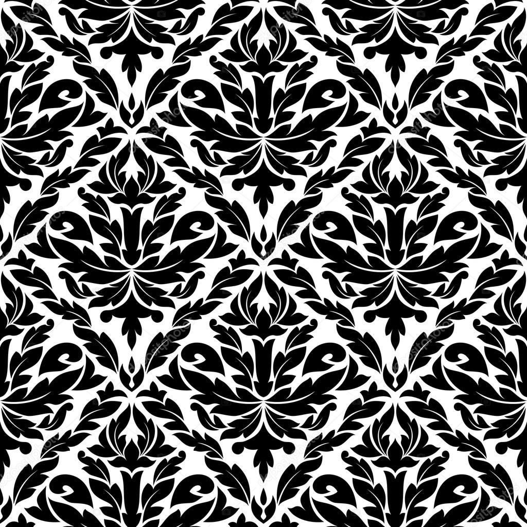 Seamless pattern in damask style