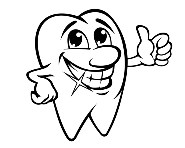 Lächelnder Zahn — Stockvektor