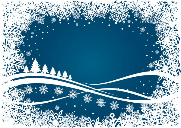 Fondo de Navidad invierno — Vector de stock