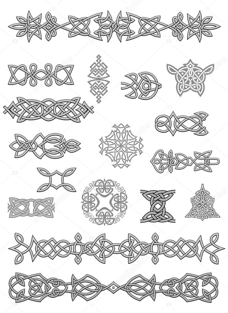 Celtic ornaments and embellishments
