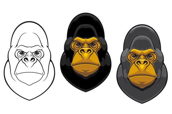 Fara gorilla monkey maskot — Stock vektor