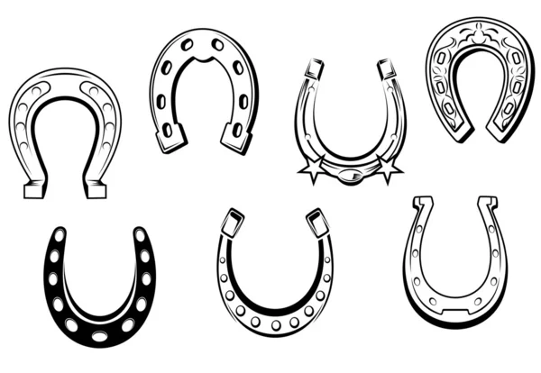 Des fers à cheval chanceux — Image vectorielle