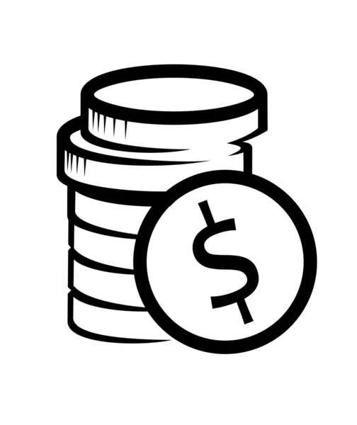 Money icon, such a logo. — Stock Vector