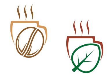 kahve ve çay semboller ve gıda tasarım, böyle bir logo için simgeler. JPEG versiyonu da mevcut Galerisi