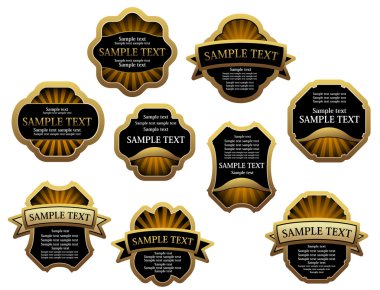 Tasarım yiyecek ve içecekler, böyle logo için vintage etiket kümesi. JPEG versiyonu da mevcut Galerisi
