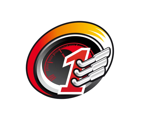 Racing symbool, dergelijke een logo. — Stockvector