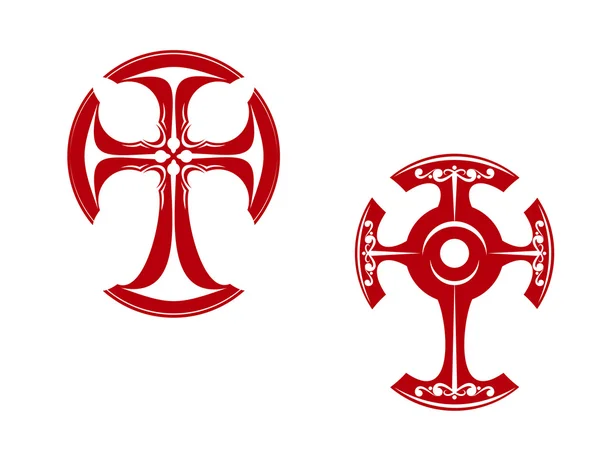 Kreuzsymbole, ein solches Logo. — Stockvektor
