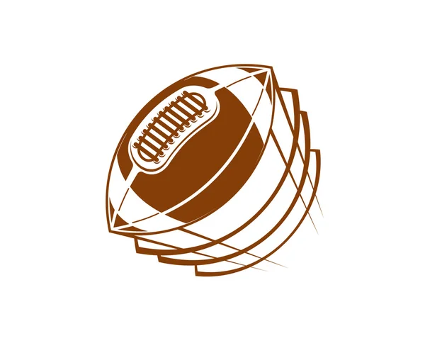 Rugby y fútbol americano símbolo — Vector de stock