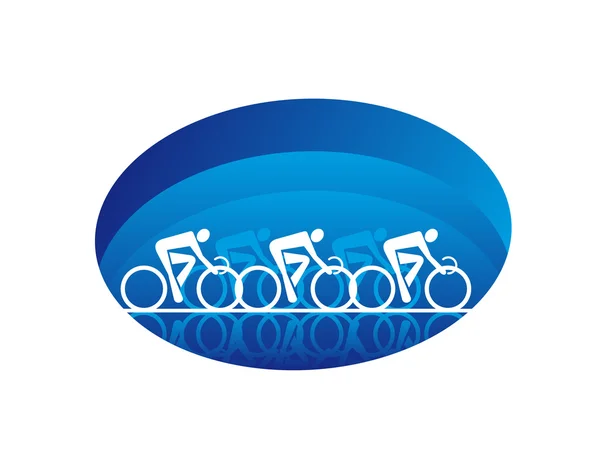 Ícone de esportes de bicicleta, tal logotipo . — Vetor de Stock