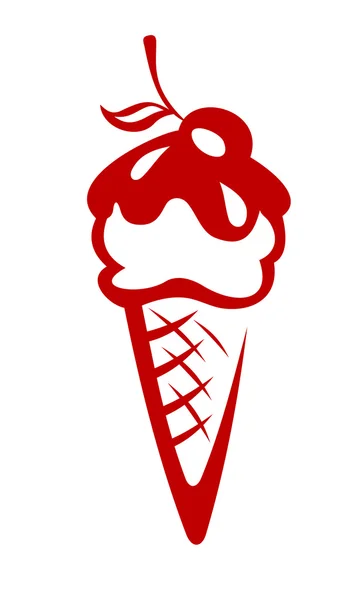 Appetizing ice-cream, such logo. Vector version also available in gallery — Stock Vector